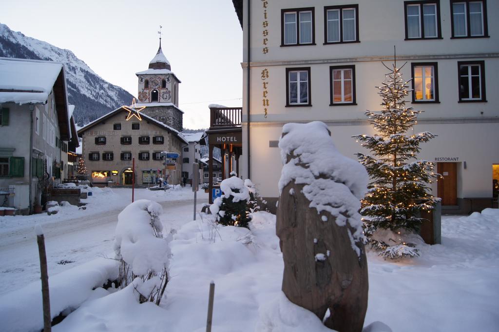 Hotel Weisses Kreuz Bergün Eksteriør bilde