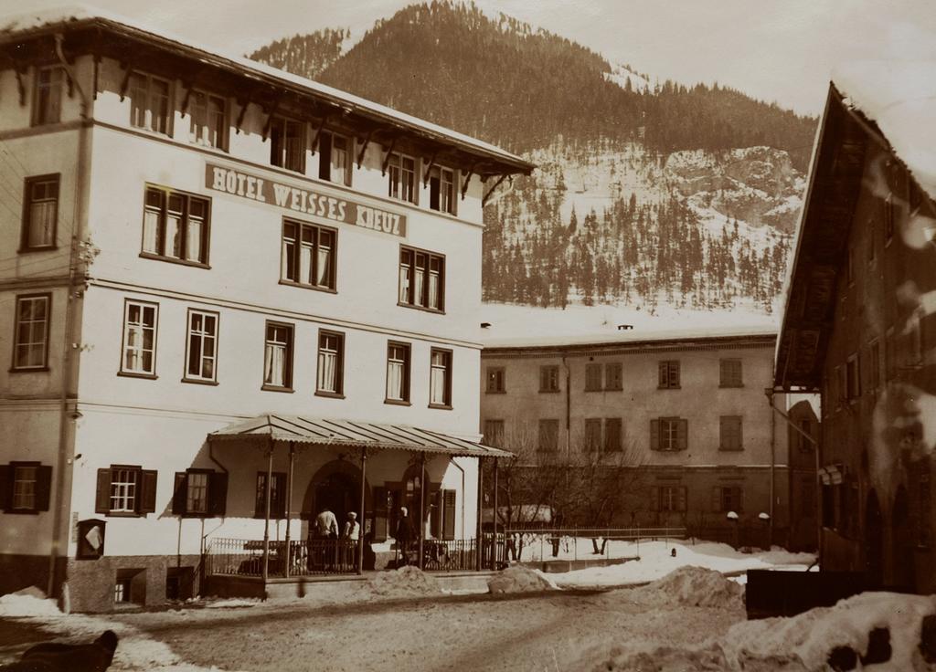 Hotel Weisses Kreuz Bergün Eksteriør bilde