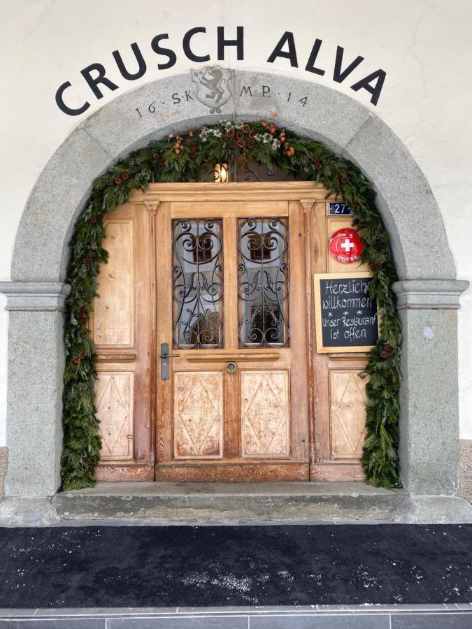 Hotel Weisses Kreuz Bergün Eksteriør bilde