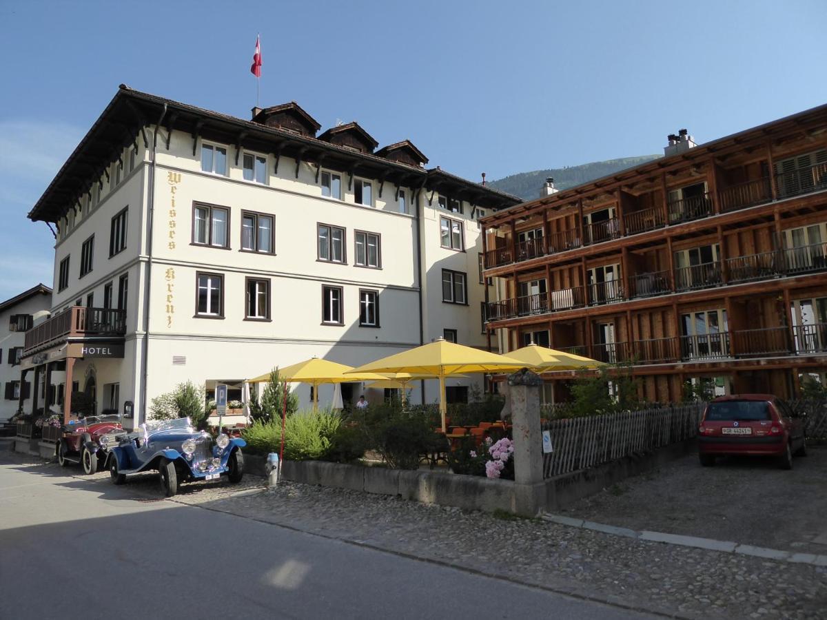 Hotel Weisses Kreuz Bergün Eksteriør bilde