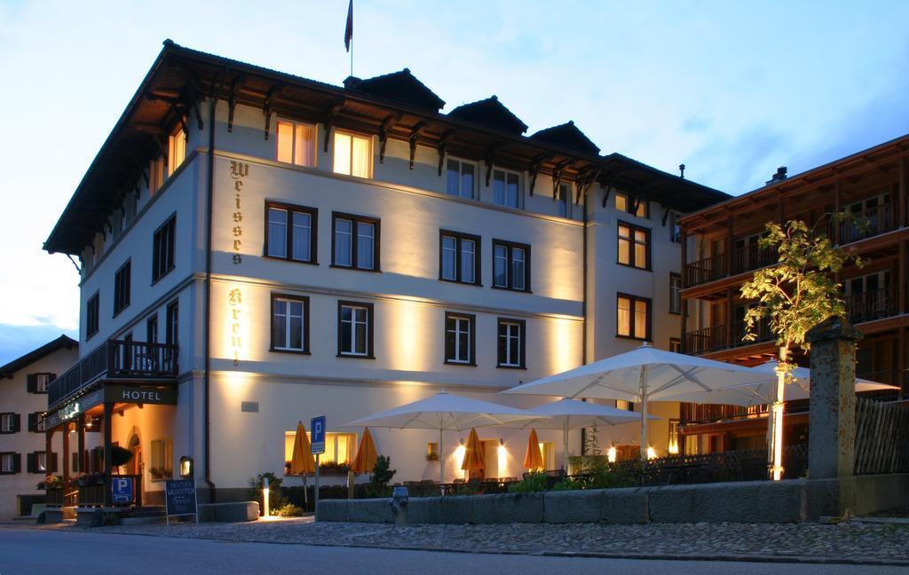 Hotel Weisses Kreuz Bergün Eksteriør bilde